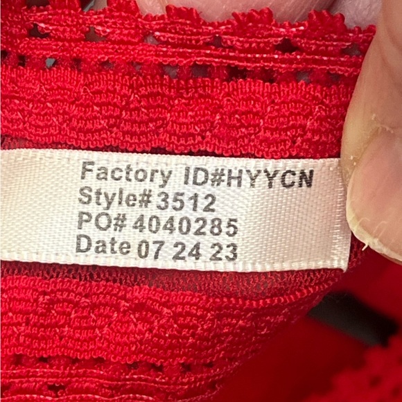 On Gossamer NWT Hip G Mesh Thong in Salsa Red Size S/XS - Picture 8 of 11